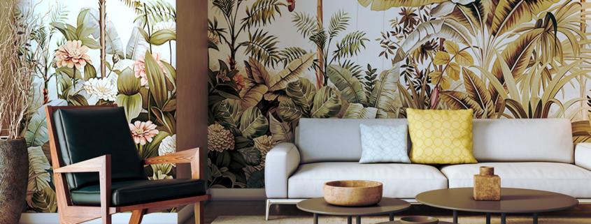 Large luxury modern bright interiors Living room mockup illustration 3D rendering image stock photo
